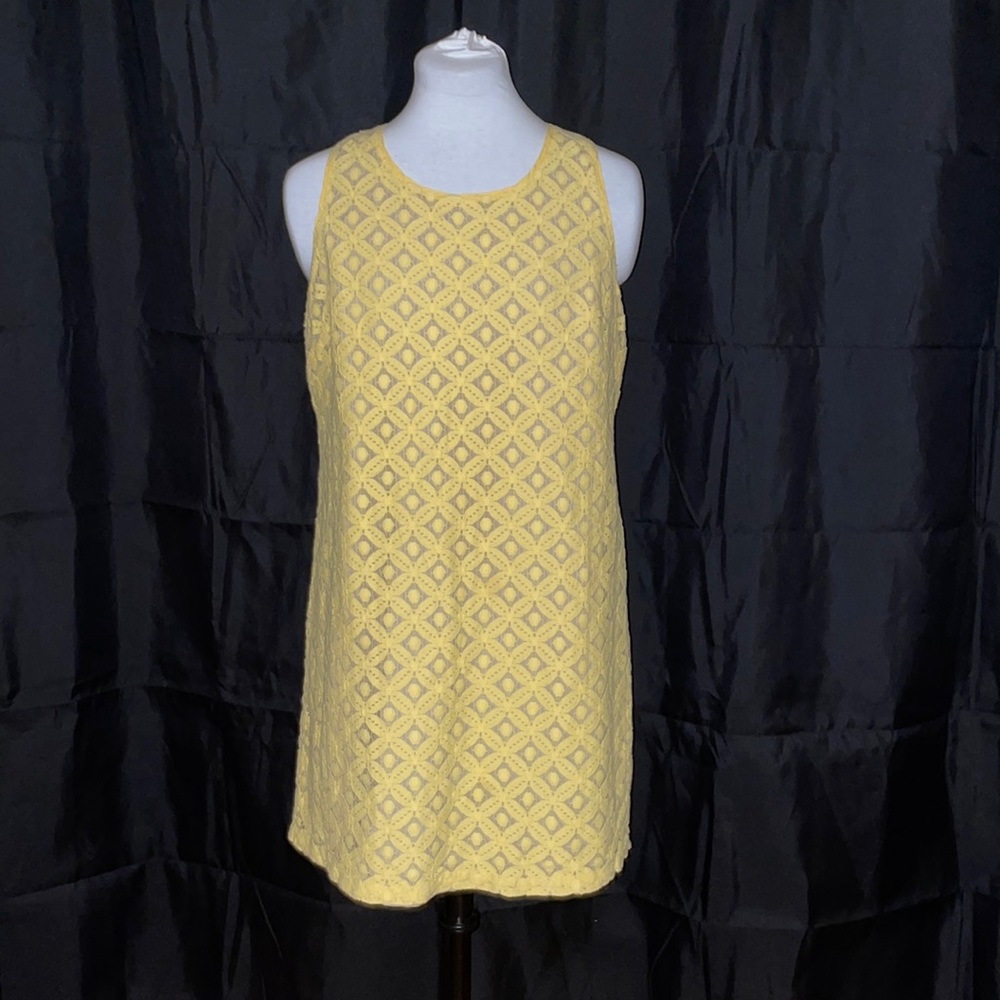 Apt 9 Pale Yellow Mini Lace Overlay Large